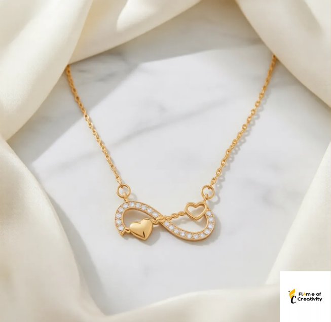 Forever Yours Necklace | Heart Infinity Pendant