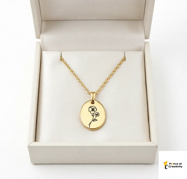February Bloom Necklace | Violet Birth Flower Pendant