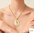 February Bloom Necklace | Violet Birth Flower Pendant