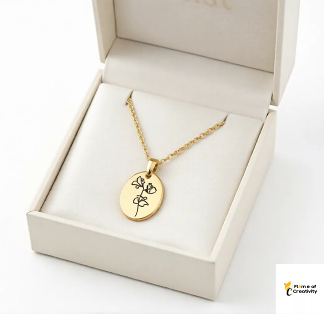 April Daisy Birth Flower Necklace Delicate Floral Pendant Jewelry for Women