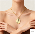 March Bloom Necklace | Daffodil Birth Flower Pendant