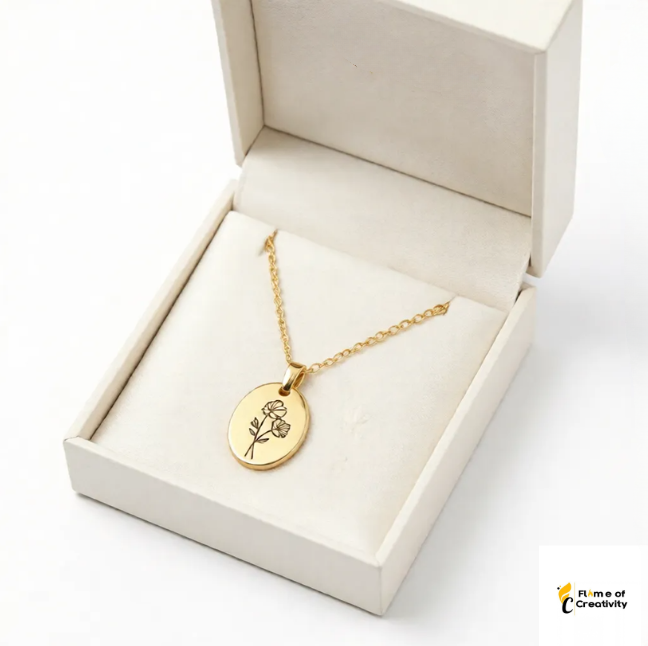 September Bloom Necklace | Morning Glory Birth Flower Pendant